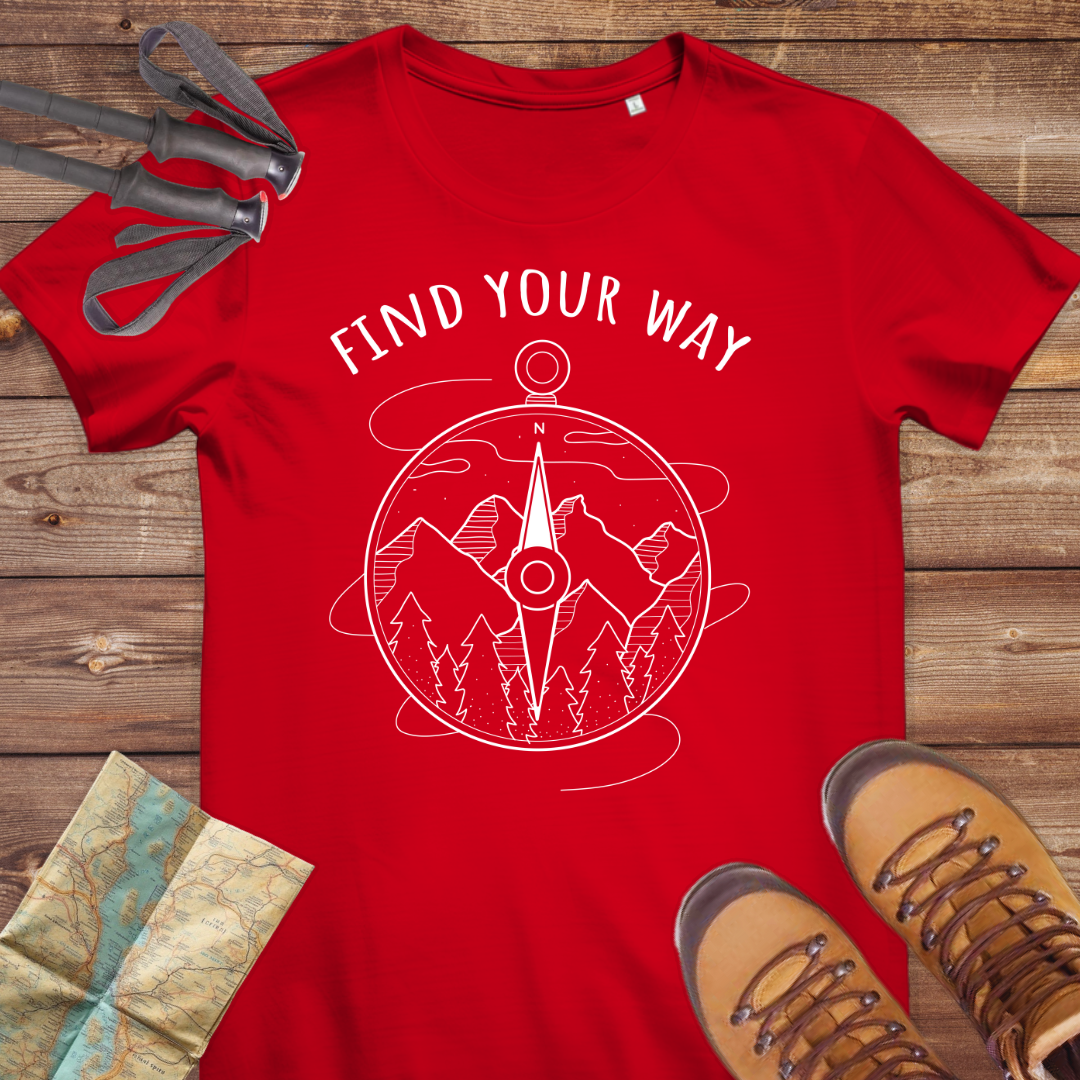 Damen Medium Fit Bio T-Shirt Finde Your Way