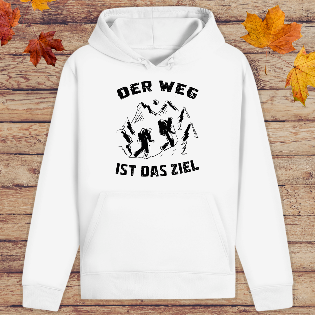 Hoodie Unisex Der Weg ist das Ziel