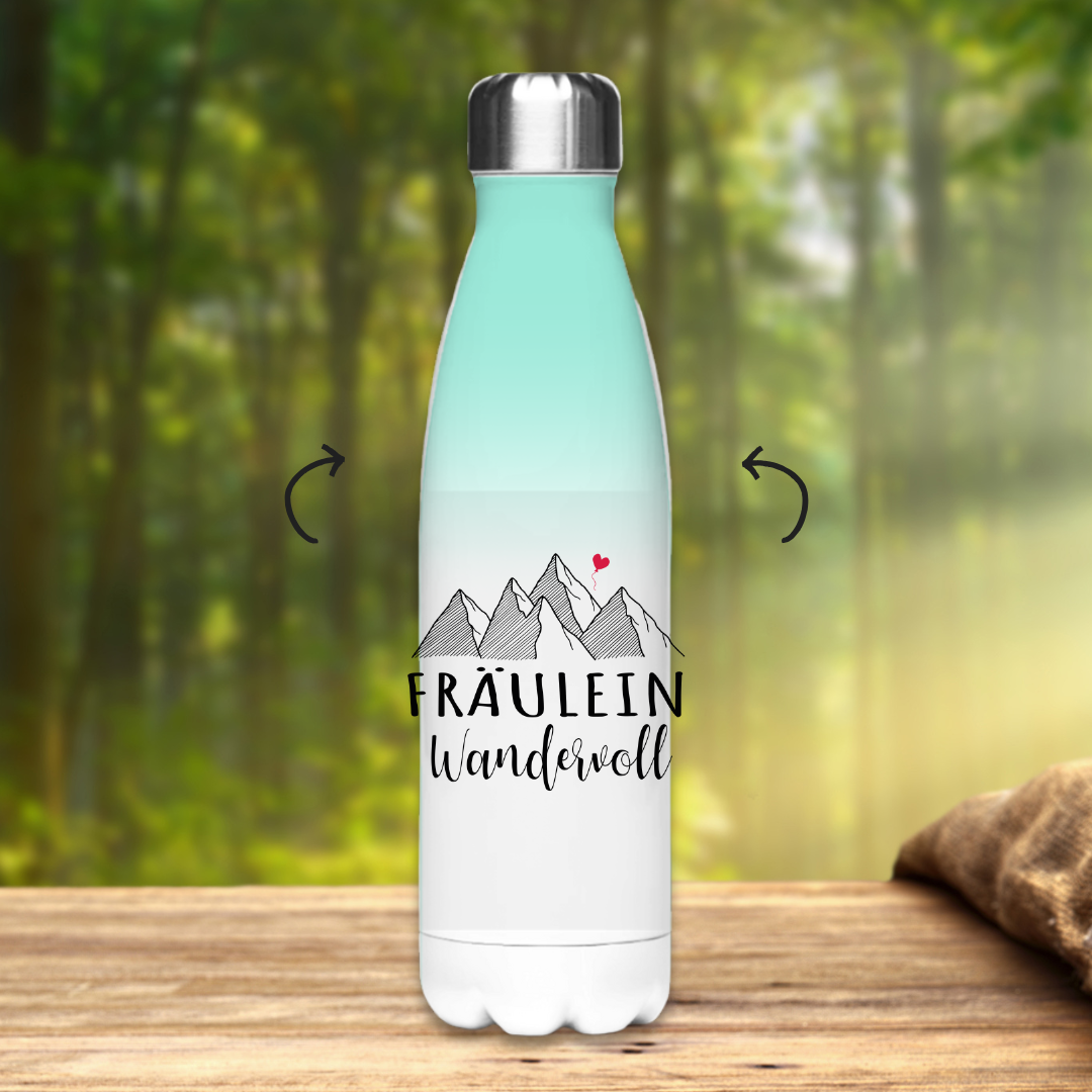 Edelstahl-Thermoflasche Fräulein Wandervoll