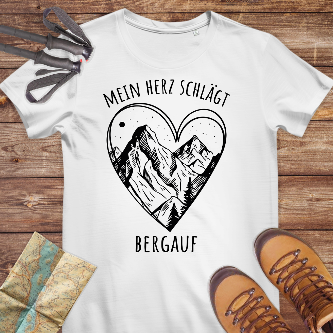 Damen Medium Fit Bio T-Shirt Mein Herz
