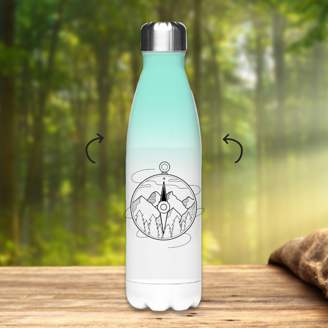 Edelstahl-Thermoflasche Kompass