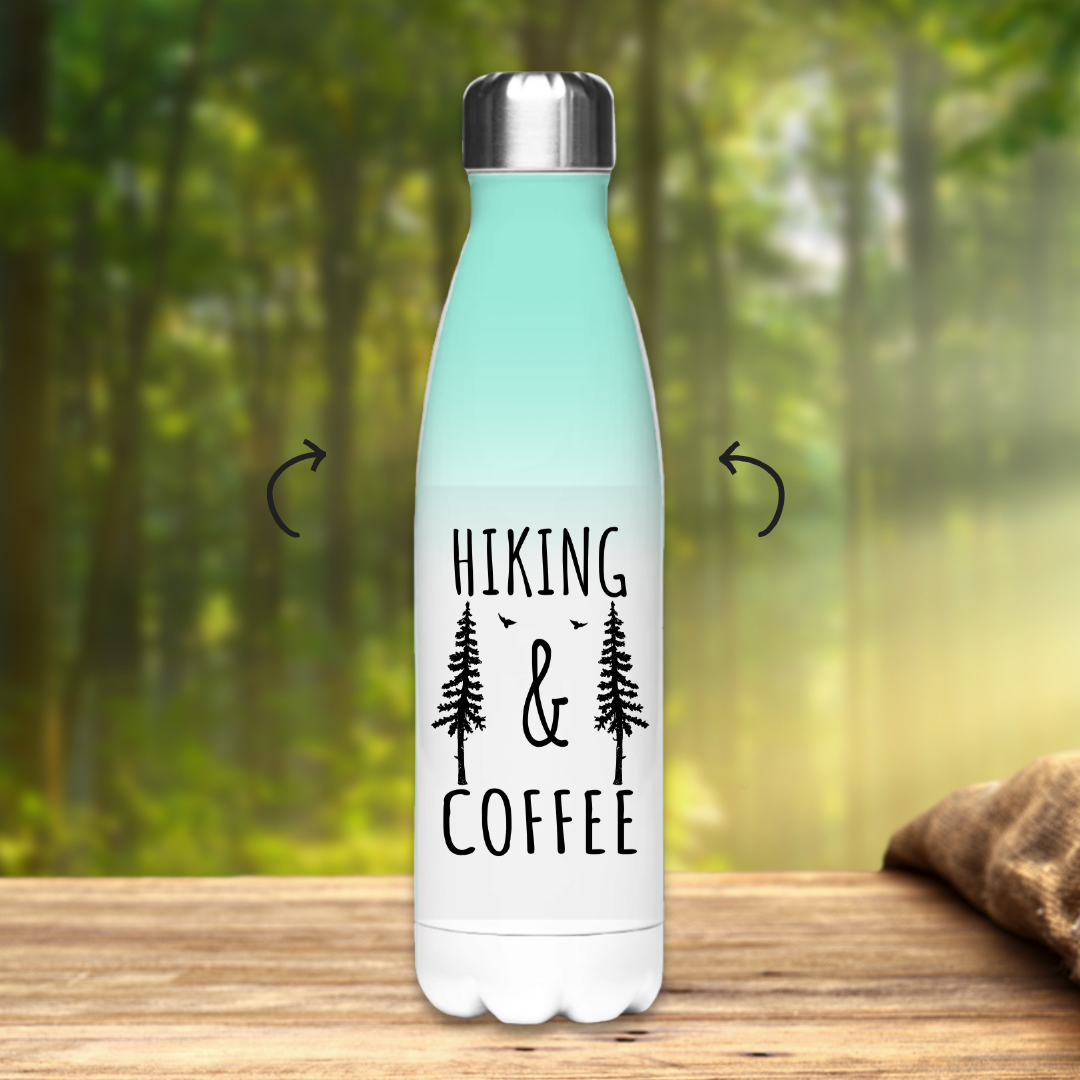 Edelstahl-Thermoflasche Hiking and Coffee