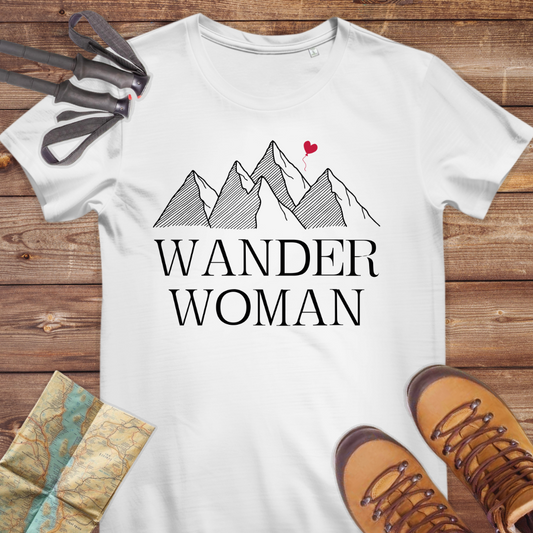 Damen Medium Fit Bio T-Shirt Wander Woman