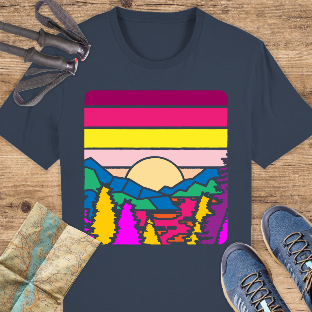 Unisex Bio T-Shirt Vintage berge