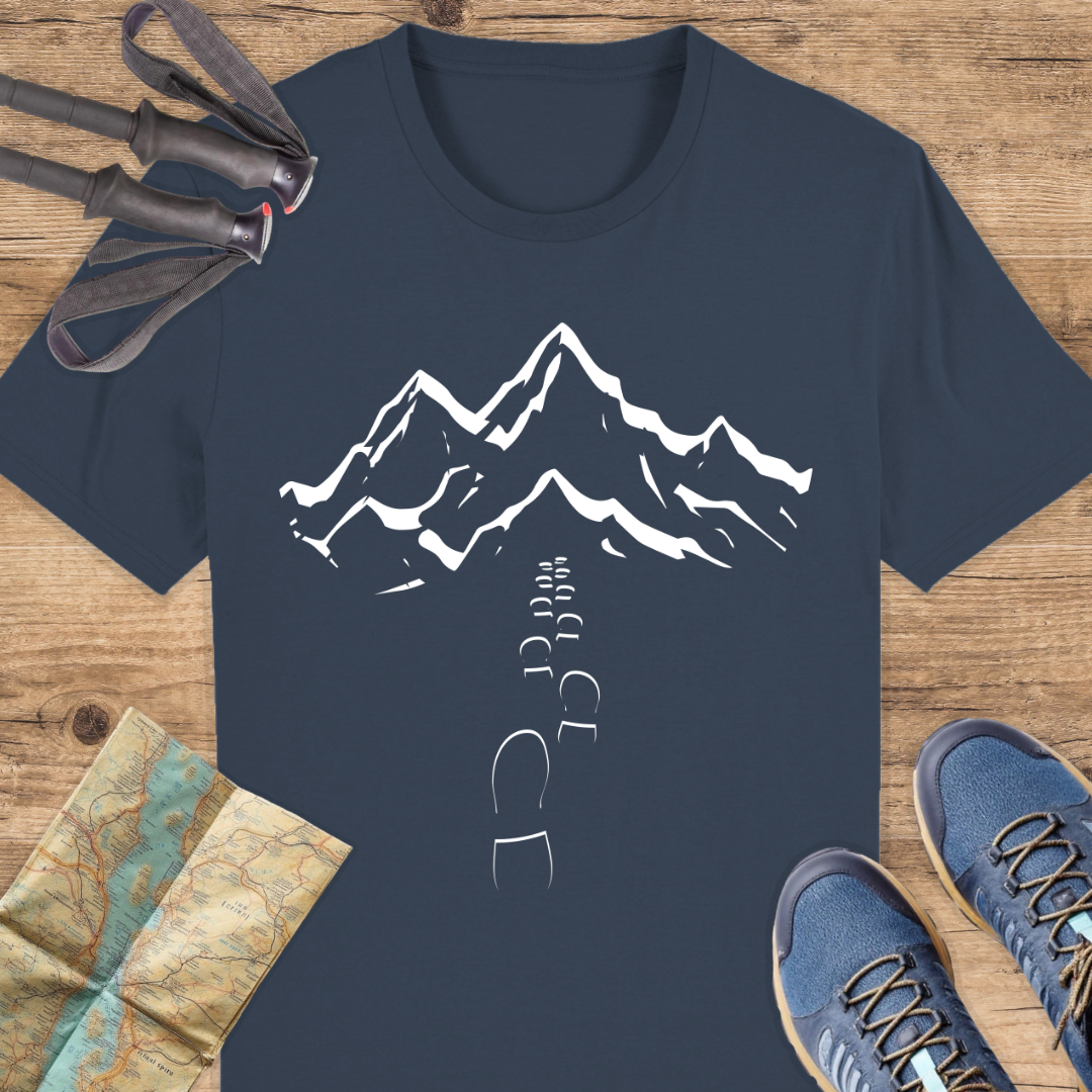 Unisex Bio T-Shirt Spuren Berge