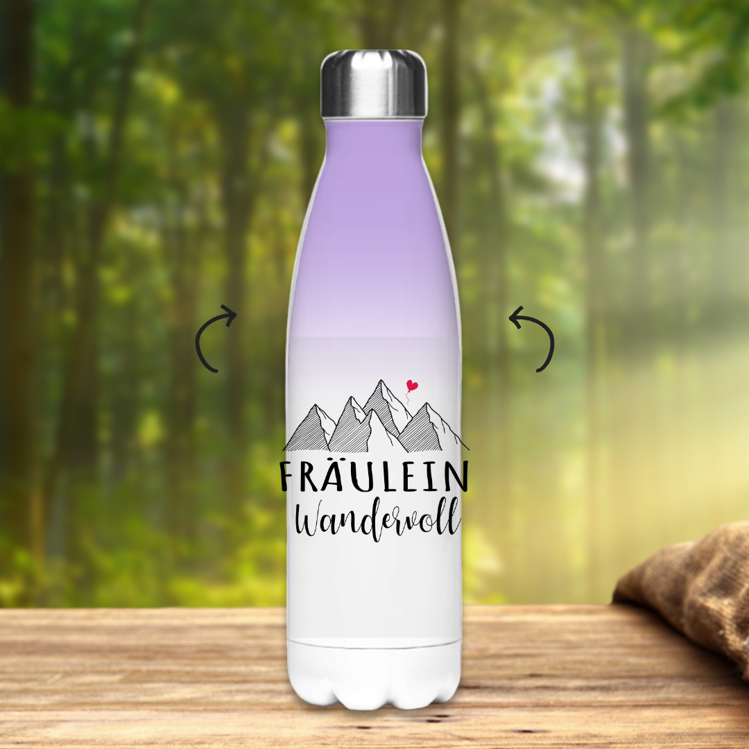 Edelstahl-Thermoflasche Fräulein Wandervoll