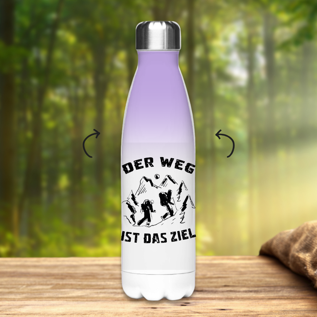 Edelstahl-Thermoflasche Der Weg ist das Ziel