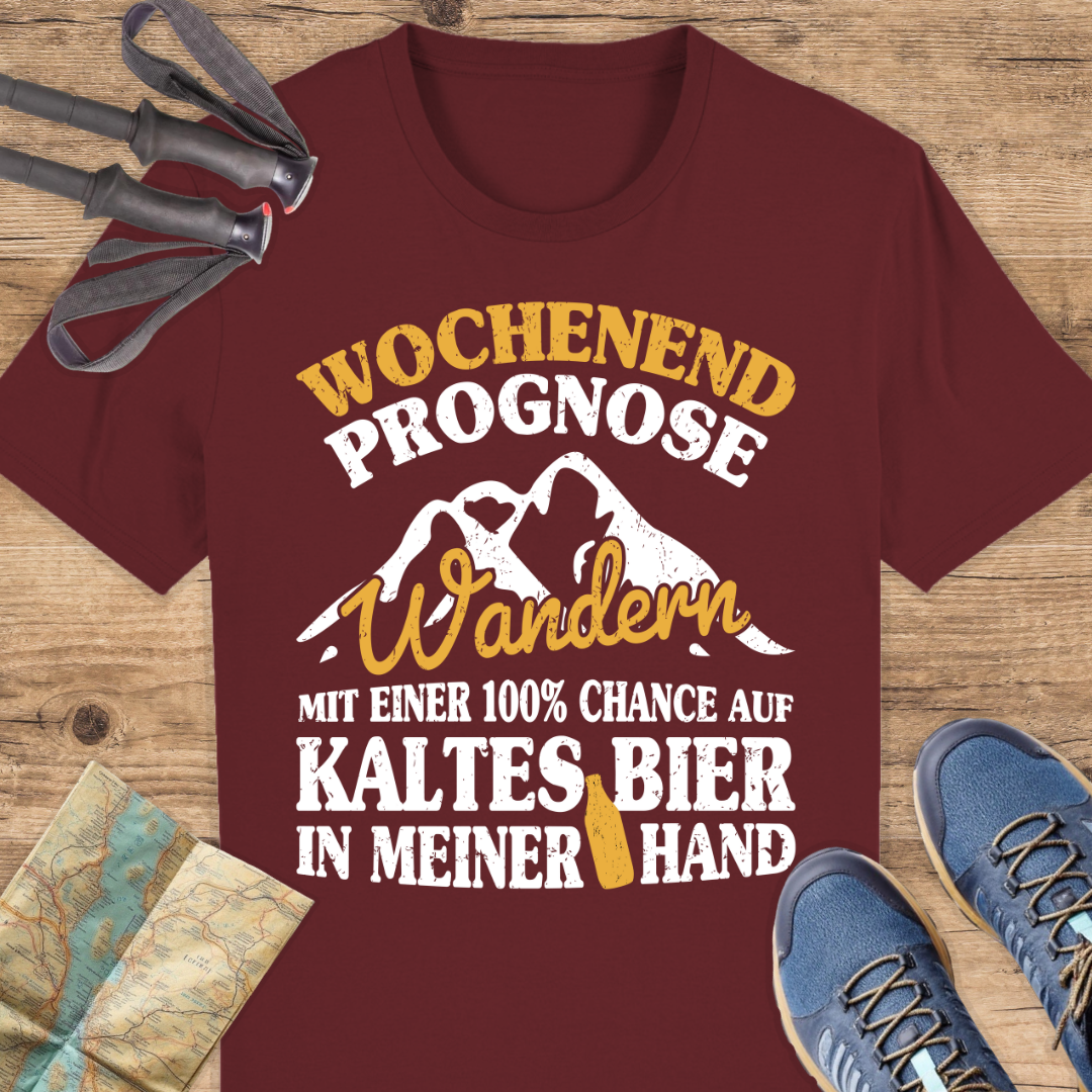 Unisex Bio T-Shirt Wandern und Bier