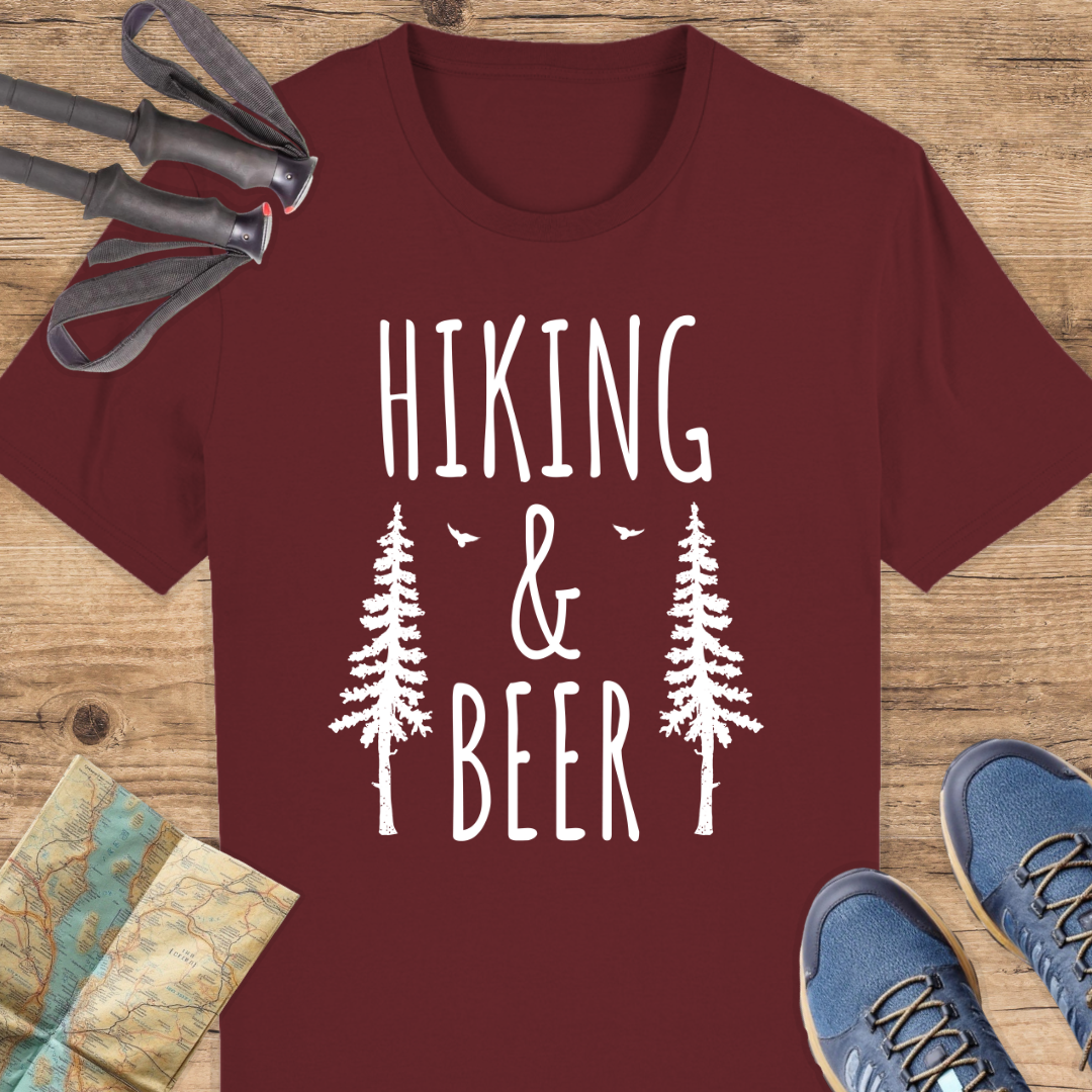 Unisex Bio T-Shirt Hiking and beer