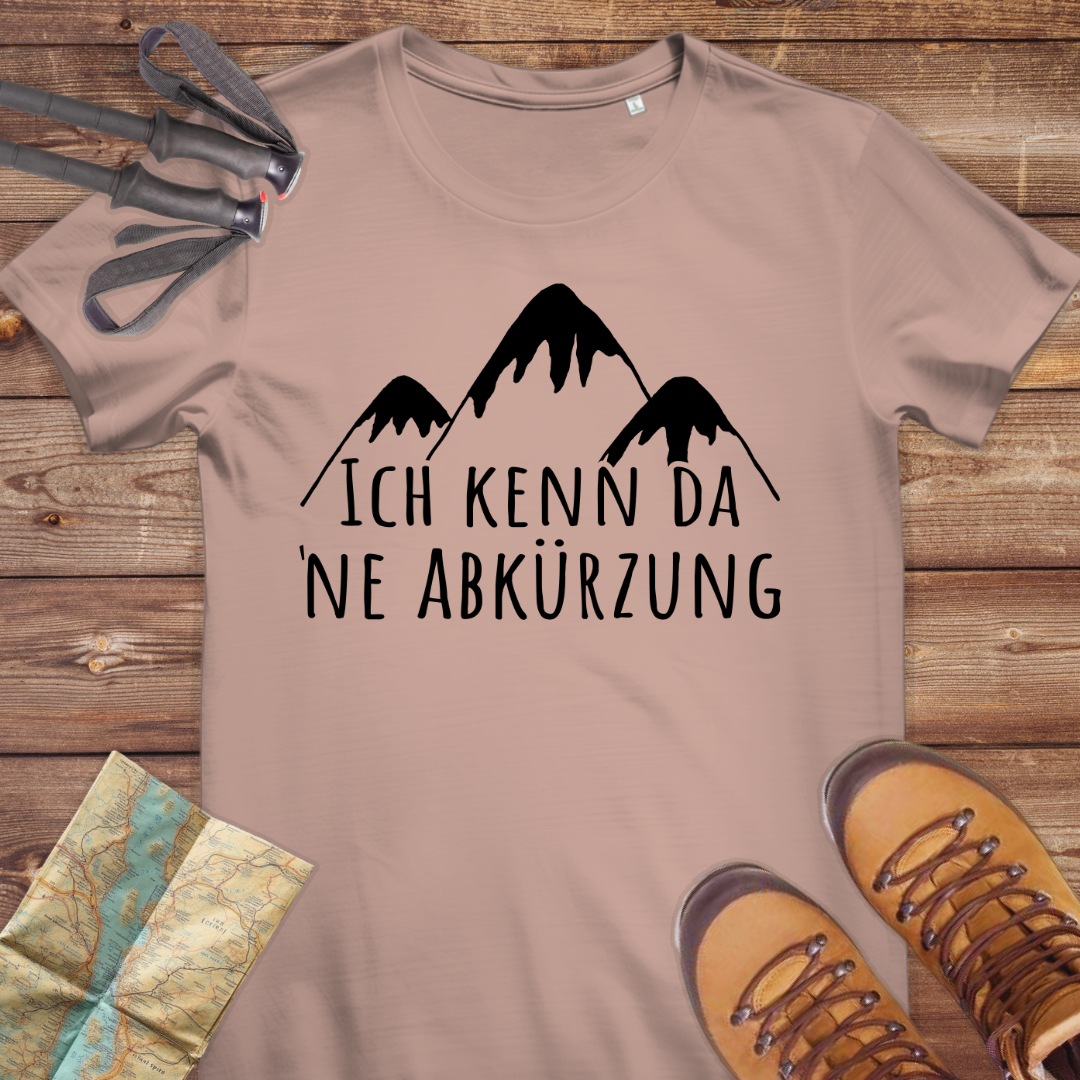 Damen Medium Fit Bio T-Shirt Ich kenn da ne Abkürzung