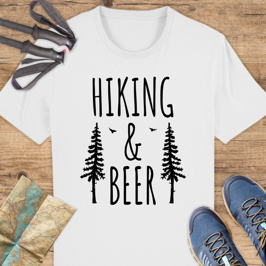 Unisex Bio T-Shirt Hiking and beer