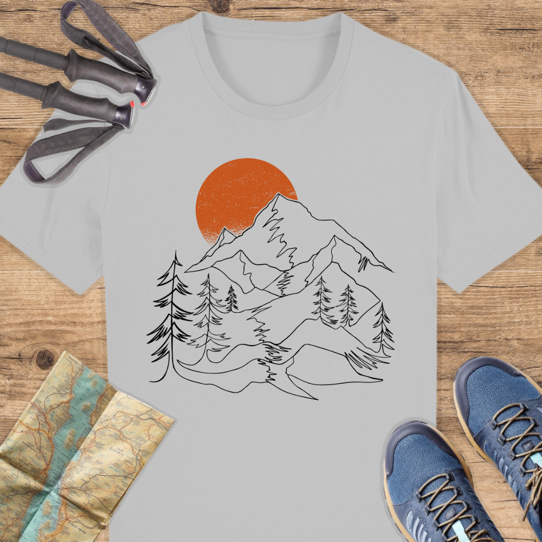 Unisex Bio T-Shirt Berge linien