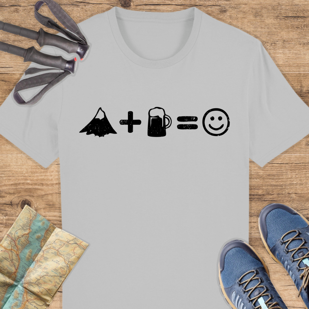 Unisex Bio T-Shirt Berge und Bier