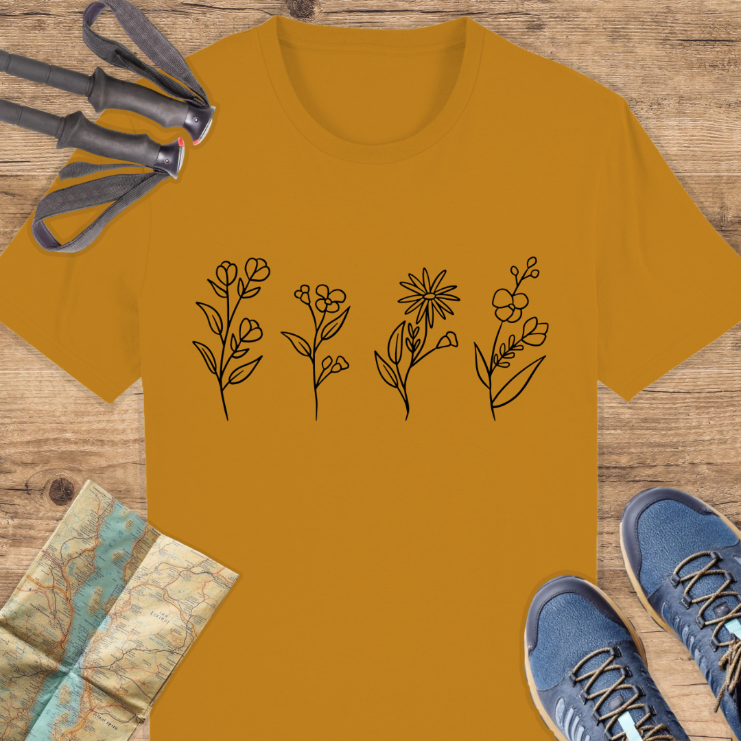 Unisex Bio T-Shirt Blumen