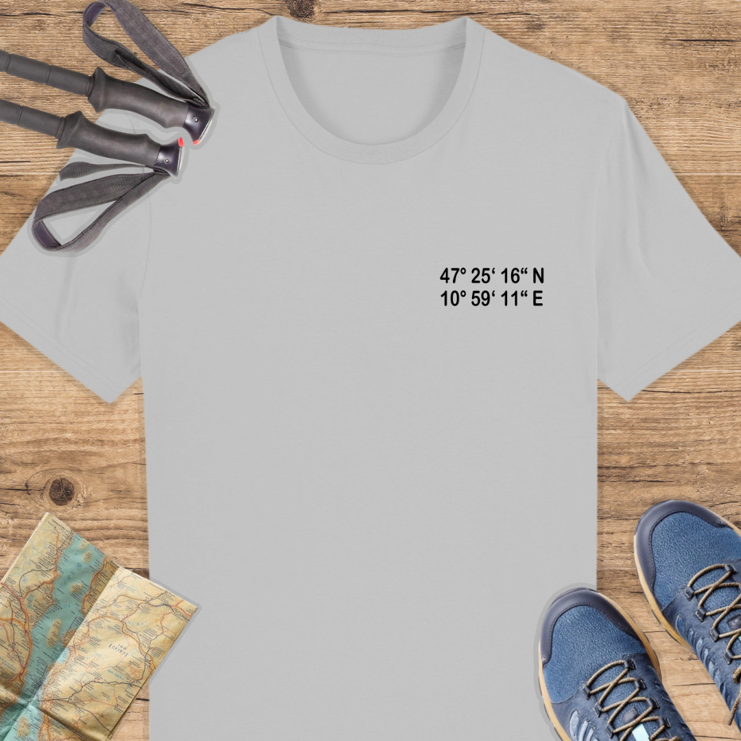 Unisex Bio T-Shirt Zugspitze, Backprint