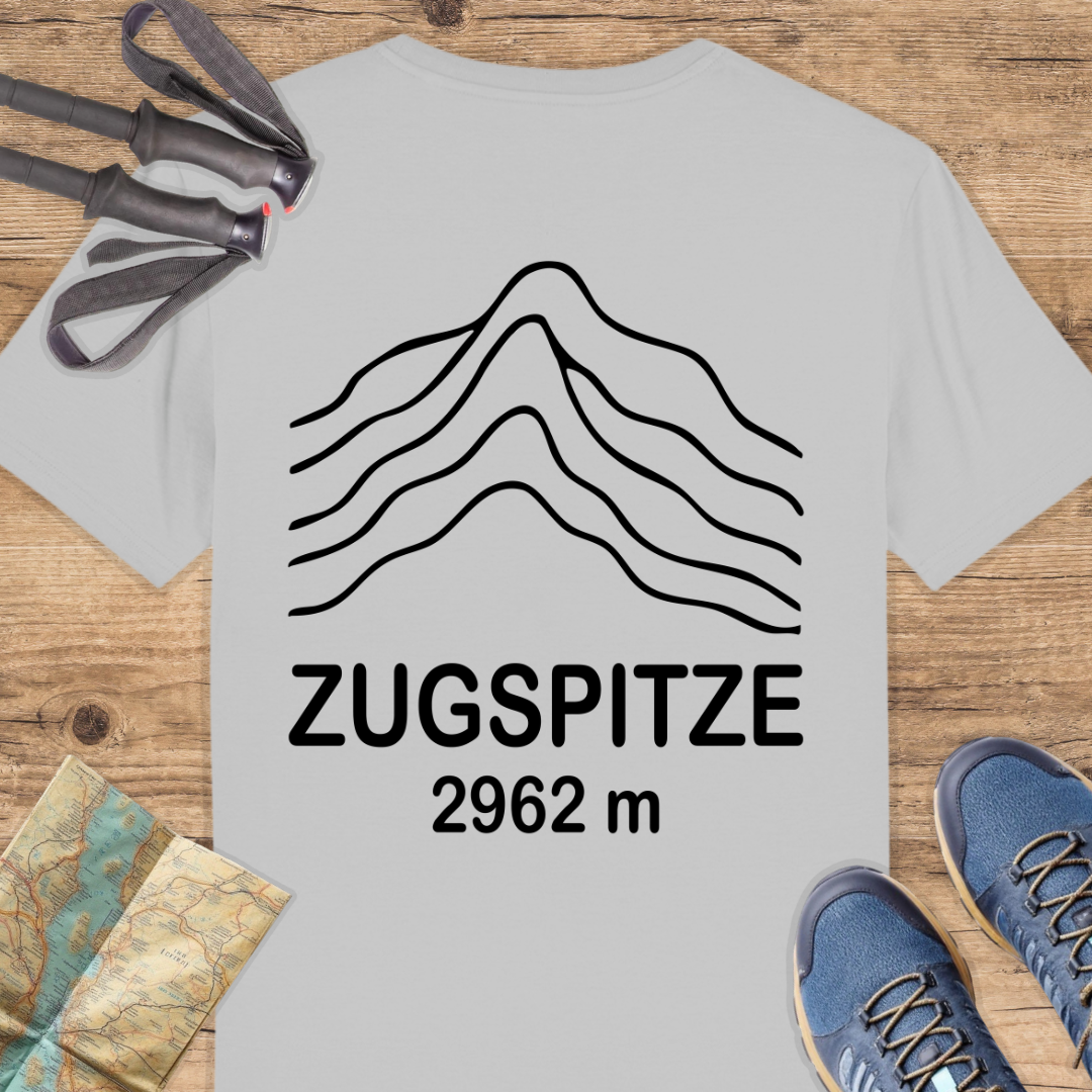Unisex Bio T-Shirt Zugspitze, Backprint