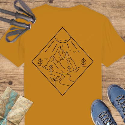 Unisex Bio T-Shirt Line Art Berge