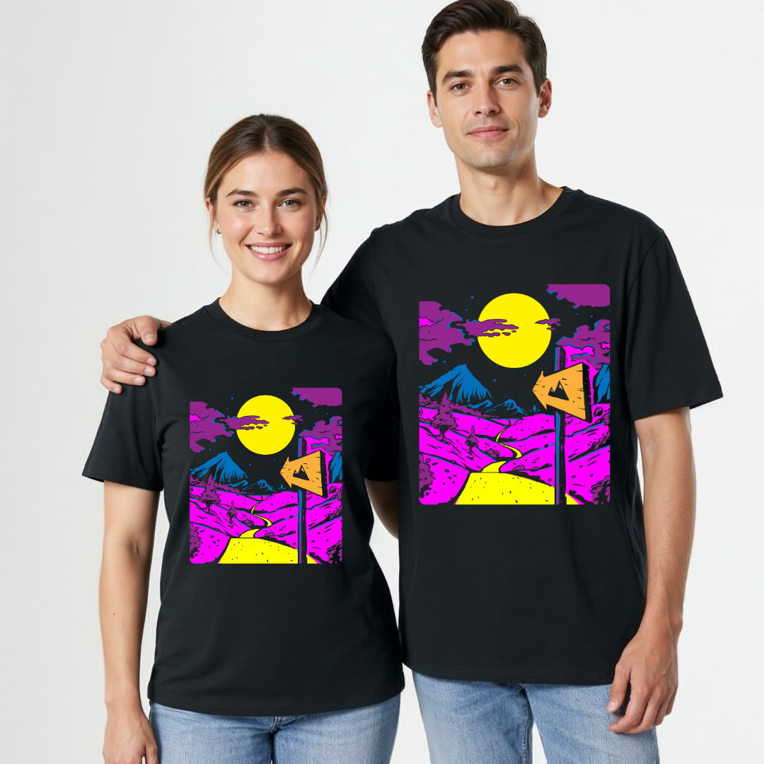 Unisex Bio T-Shirt Vintage Berge