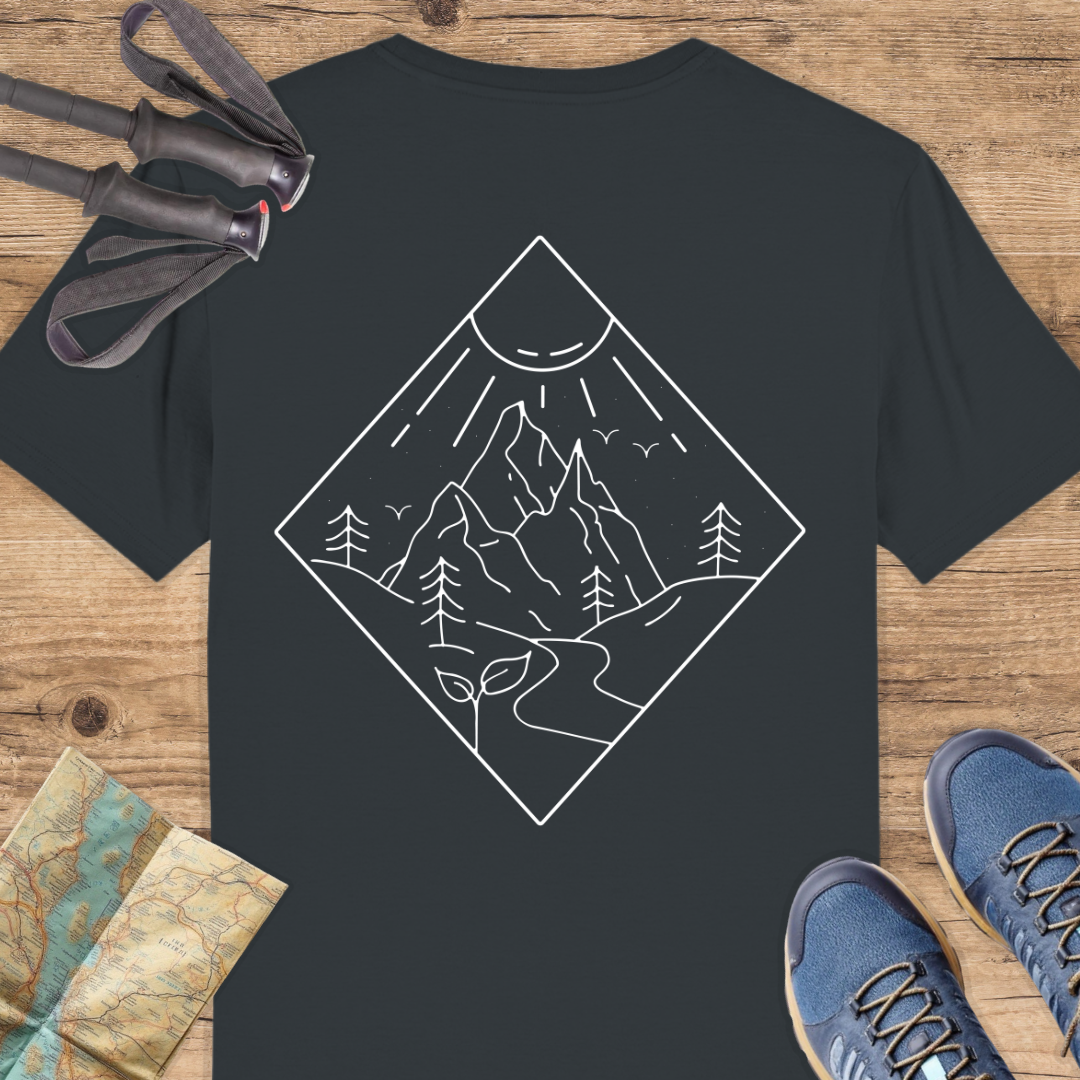 Unisex Bio T-Shirt Line Art Berge
