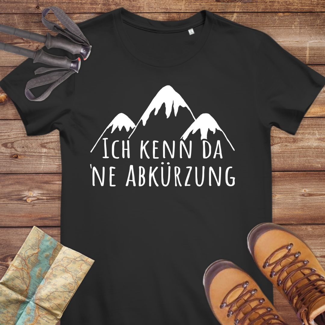 Damen Medium Fit Bio T-Shirt Ich kenn da ne Abkürzung
