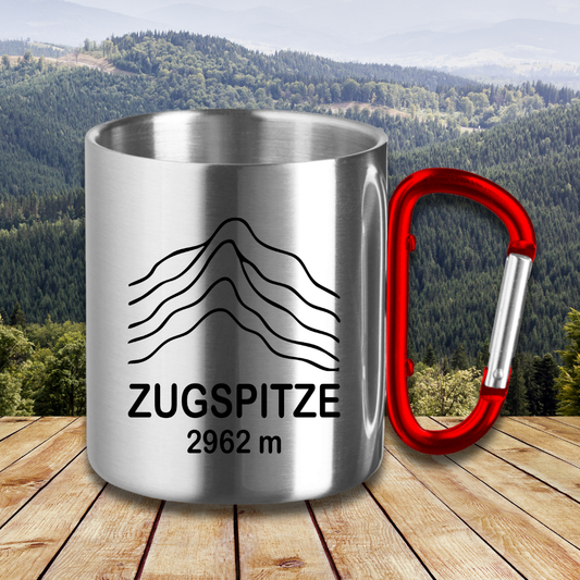 Edelstahltasse Zugspitze