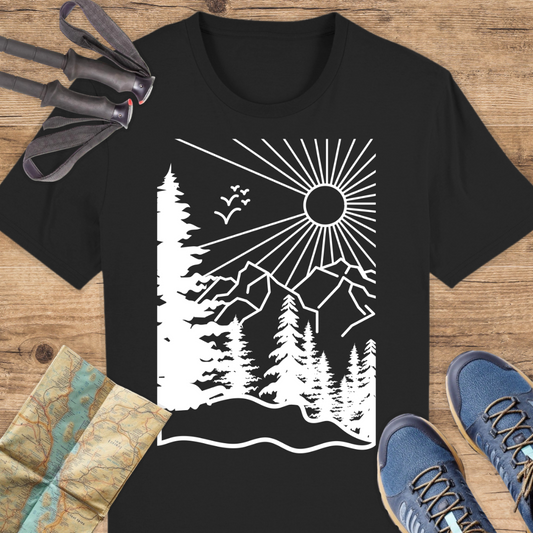 Unisex Bio T-Shirt Wald Linien