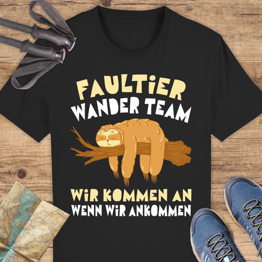 Unisex Bio T-Shirt Faultier wanderteam