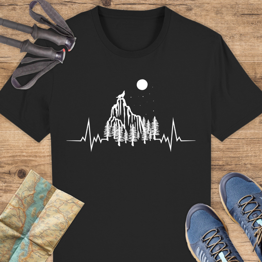Unisex Bio T-Shirt Herzschlag wandern