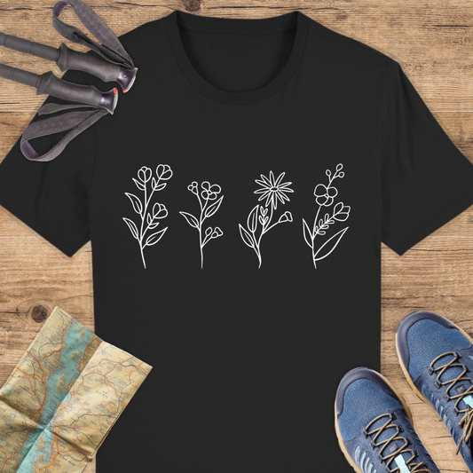 Unisex Bio T-Shirt Blumen
