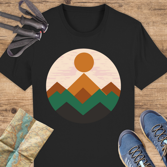 Unisex Bio T-Shirt Geometrische Berge