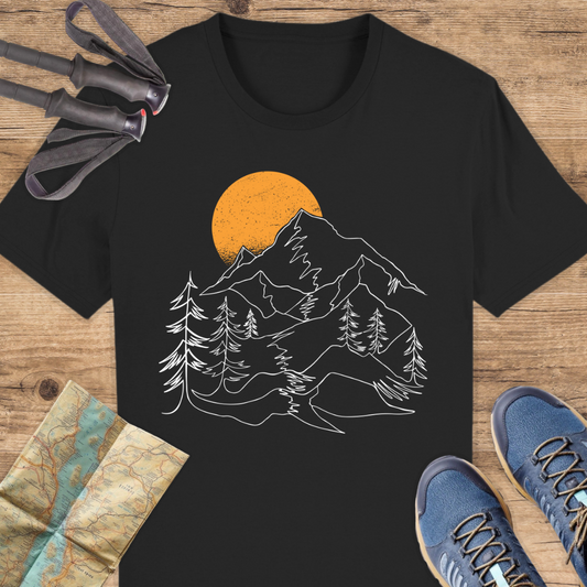 Unisex Bio T-Shirt Berge linien