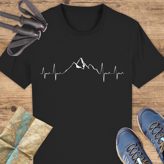 Unisex Bio T-Shirt Berge Herzschlag