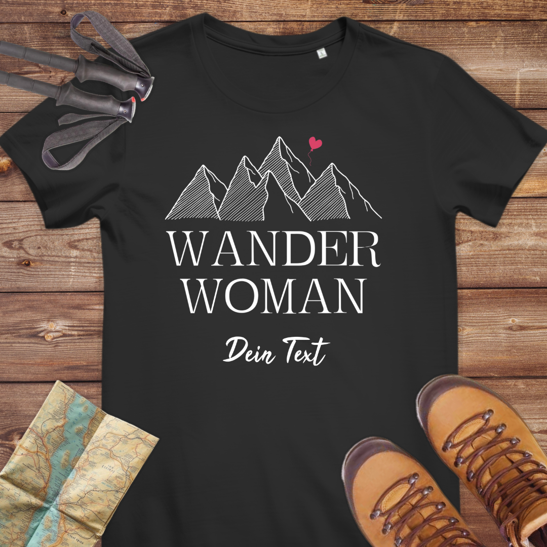 Damen Medium Fit Bio T-Shirt Wander Woman Personalisierbar