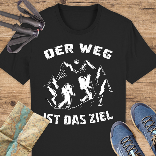 Unisex Bio T-Shirt Der Weg ist das ziel