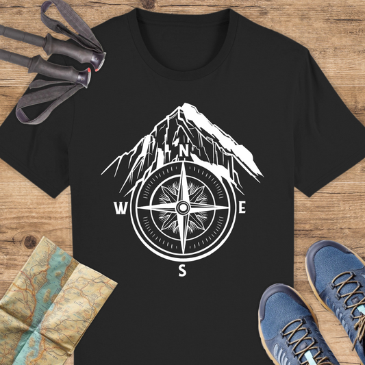 Unisex Bio T-Shirt Kompass Berge