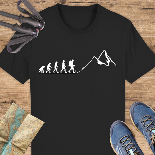 Unisex Bio T-Shirt Evolution Wandern