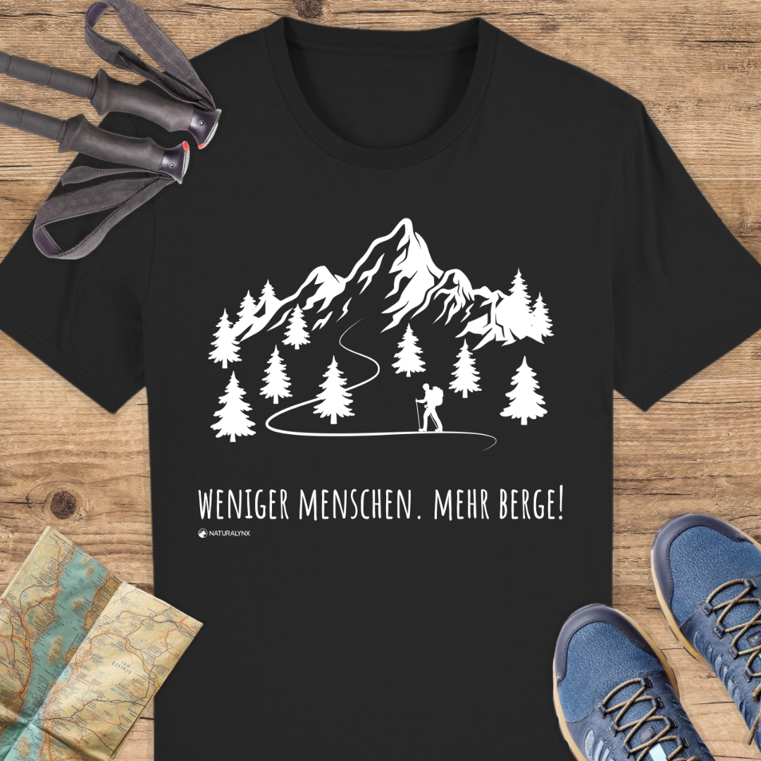 Unisex Bio T-Shirt Weniger Menschen