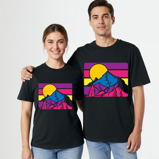 Unisex Bio T-Shirt Vintage Berge