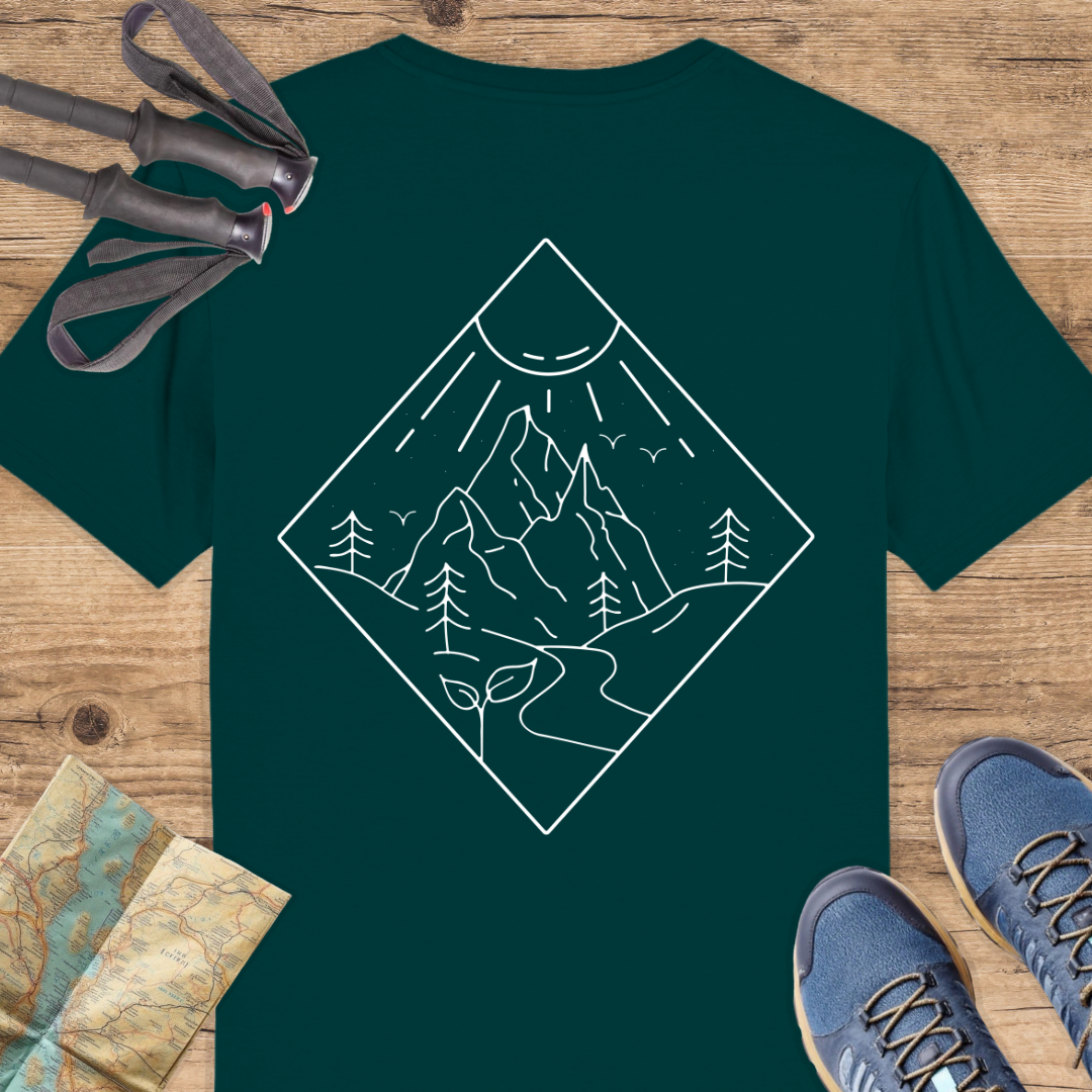 Unisex Bio T-Shirt Line Art Berge