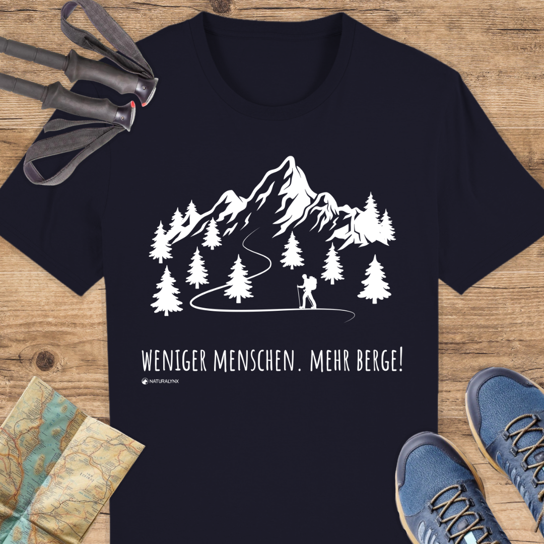 Unisex Bio T-Shirt Weniger Menschen