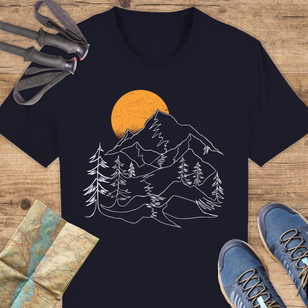 Unisex Bio T-Shirt Berge linien