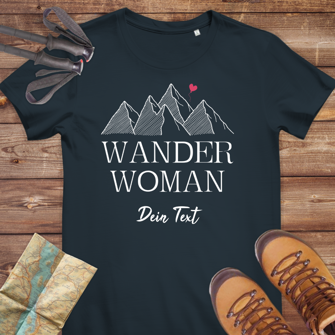 Damen Medium Fit Bio T-Shirt Wander Woman Personalisierbar