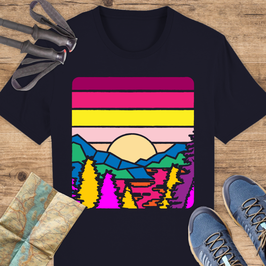 Unisex Bio T-Shirt Vintage berge