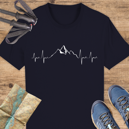 Unisex Bio T-Shirt Berge Herzschlag