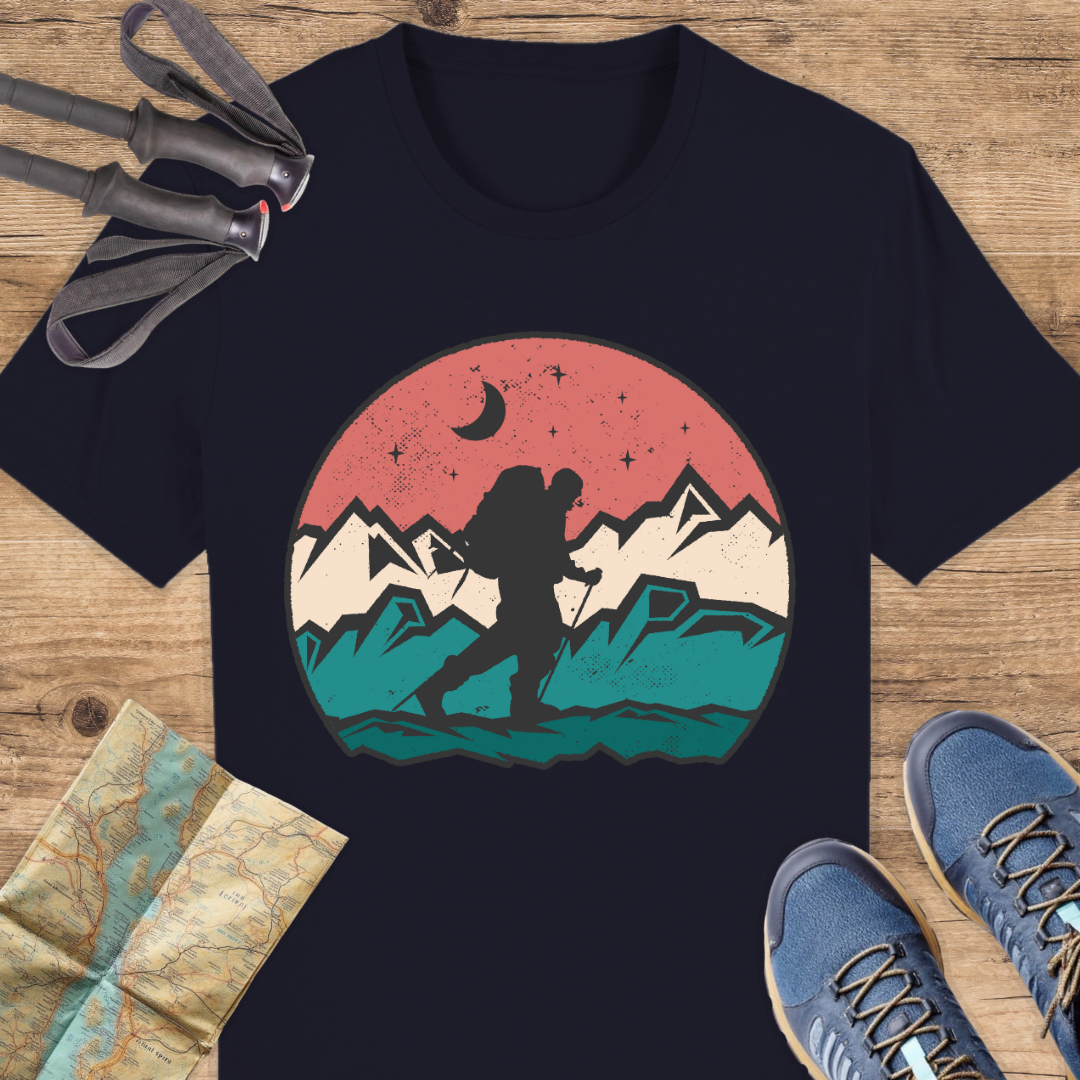 Unisex Bio T-Shirt Vintage Wandern