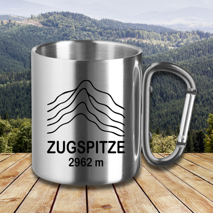 Edelstahltasse Zugspitze