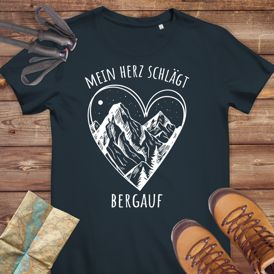 Damen Medium Fit Bio T-Shirt Mein Herz