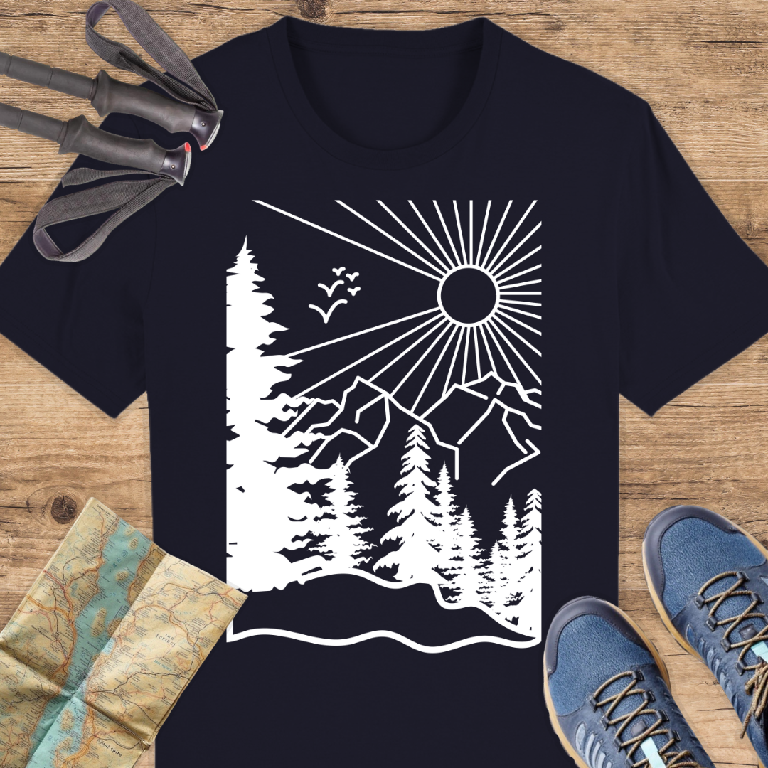 Unisex Bio T-Shirt Wald Linien