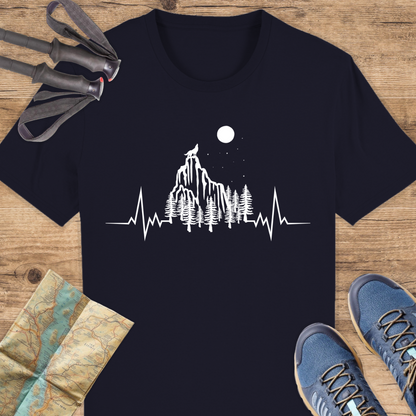 Unisex Bio T-Shirt Herzschlag wandern