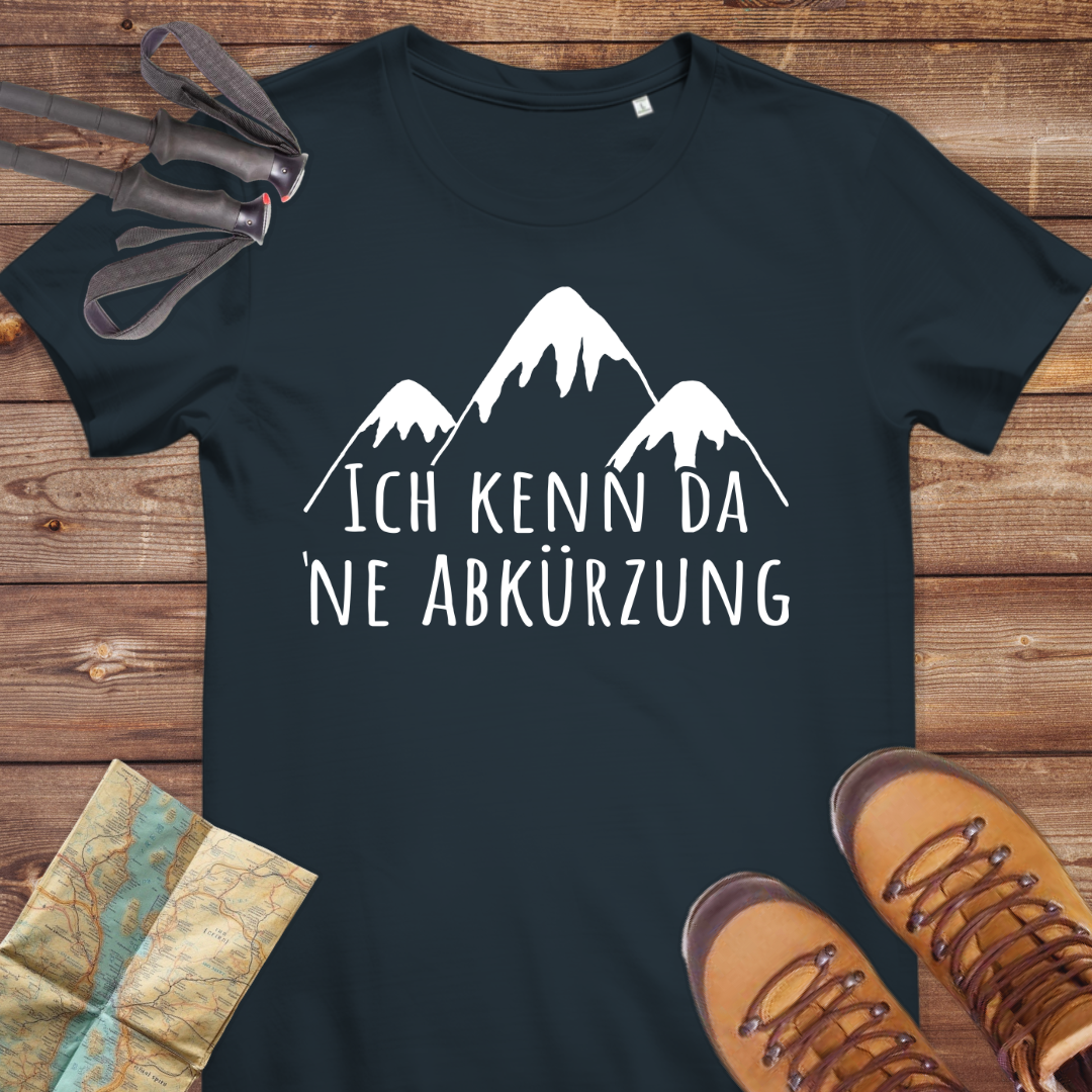 Damen Medium Fit Bio T-Shirt Ich kenn da ne Abkürzung